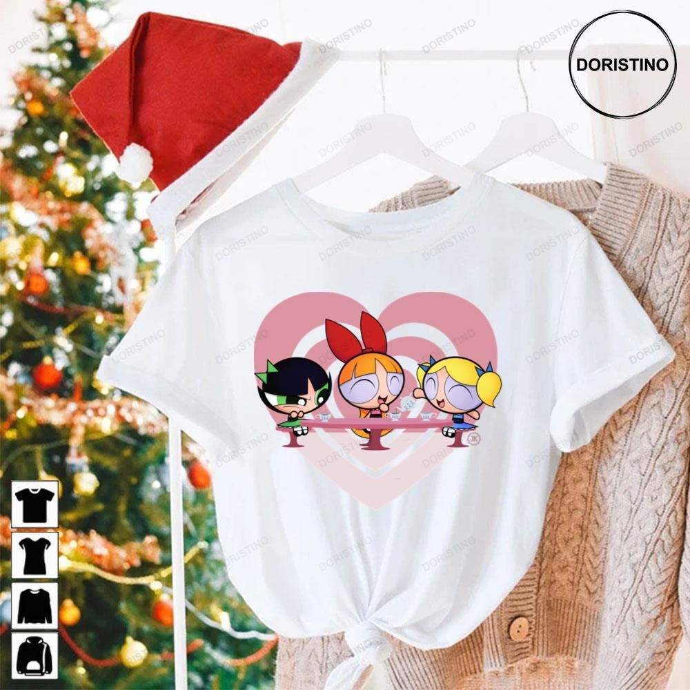 Pink Heart The Powerpuff Girls Limited Edition T-shirts